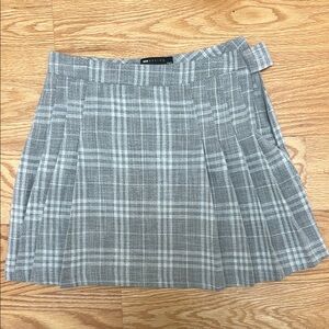 Wilfred Gray Checkered Mini Skirt